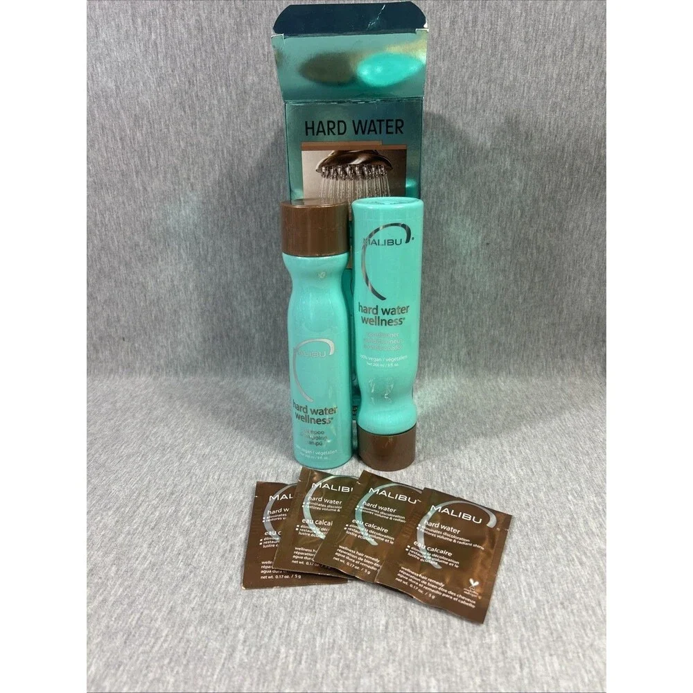 Malibu C Hard Water Wellness Kit,  Shampoo 9 oz, Conditioner 9 oz, 4 Wellness Pk - Picture 8 of 15